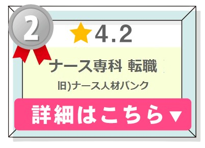 看護師転職サービスランキング２位